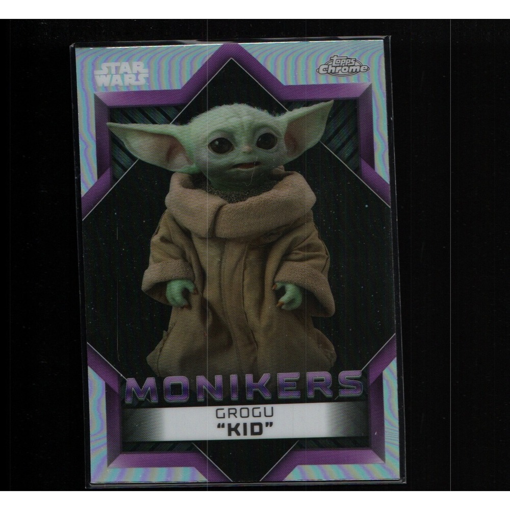 2023 Topps Chrome Star Wars Monikers Grogu Kid #M-7